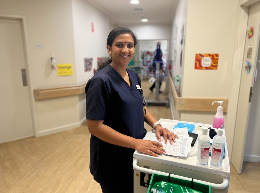 Nurse In Corridor